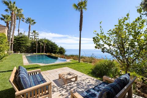 Lawn seating by the pool